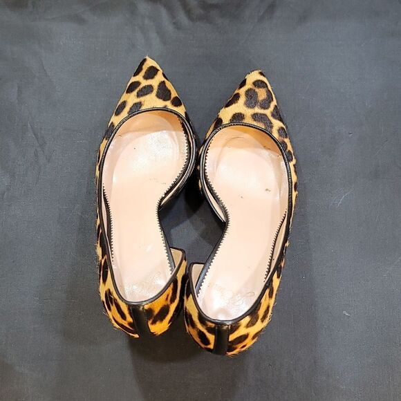 J.CREW COLLETTE D'ORSAY PUMPS IN LEOPARD CALF HAIR - Picture 9 of 16